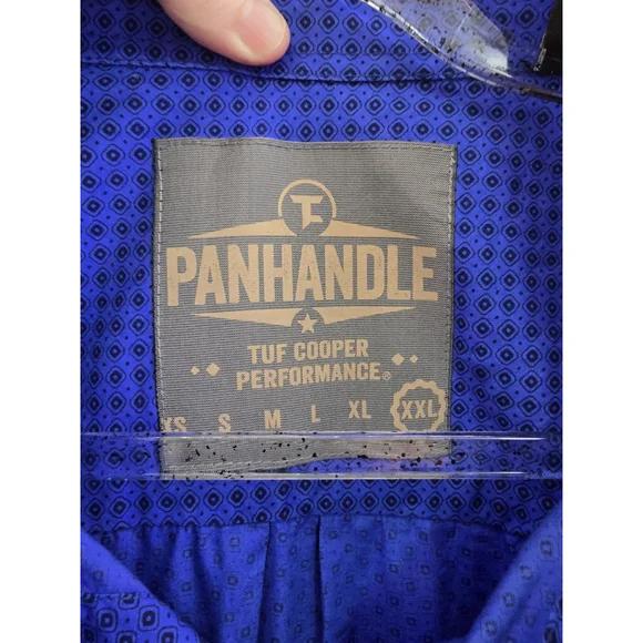 Panhandle Slim Tuff Cooper Performance Western Shirt. L Sleeve. Mens Size XXL - Picture 2 of 9